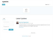 Tablet Screenshot of helpdesk.sandowmedia.com